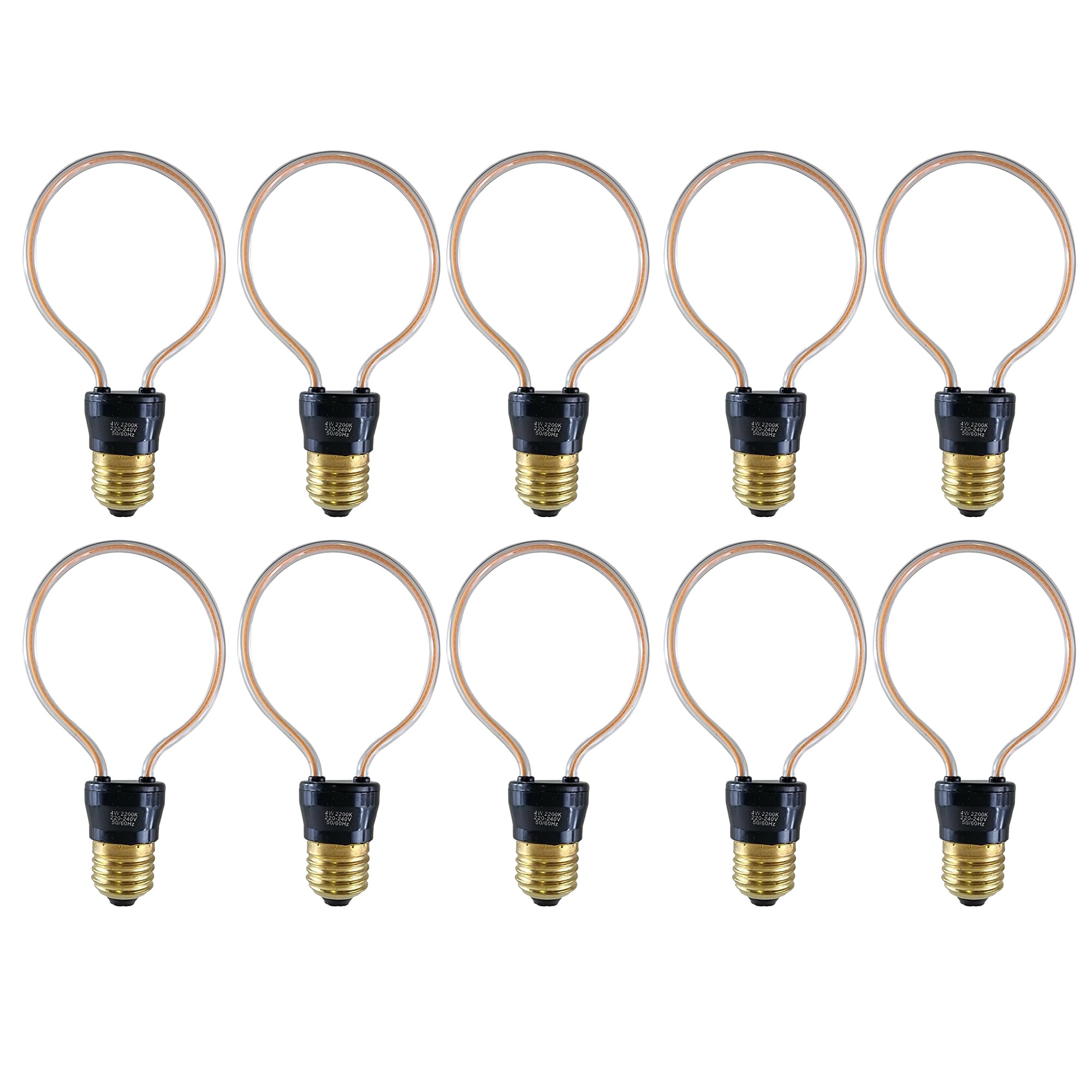 LEDSone 4W LED Neon Decorative Light, Light Signs LED Neon Light Room Decor Night Lights lamp Indoor Lighting Bedside and Table Lamps for Bedroom Christmas Party Bar, Pack of 10