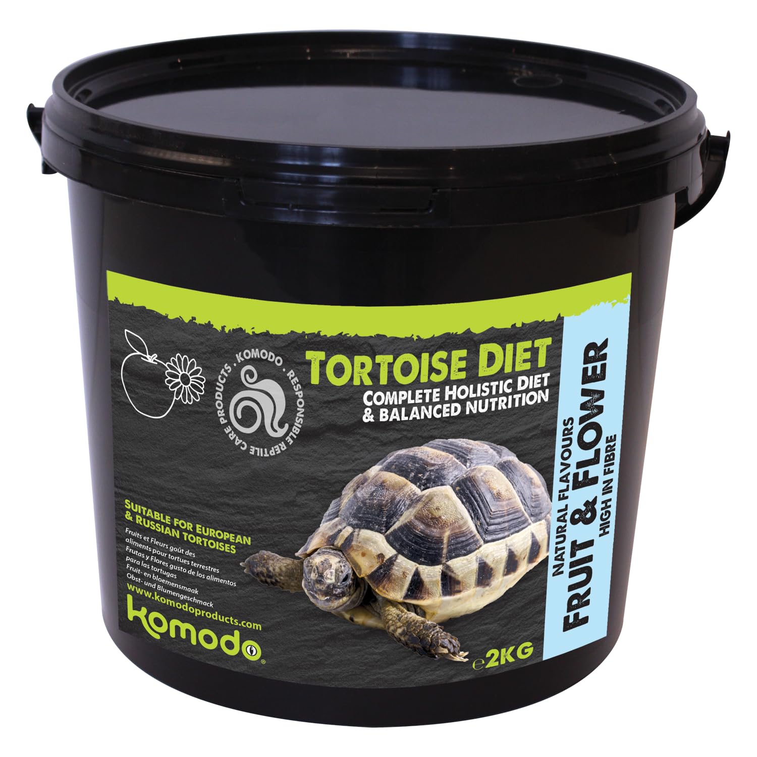 Complete Holistic Tortoise Diet Fruit and Flower 2 kg tub