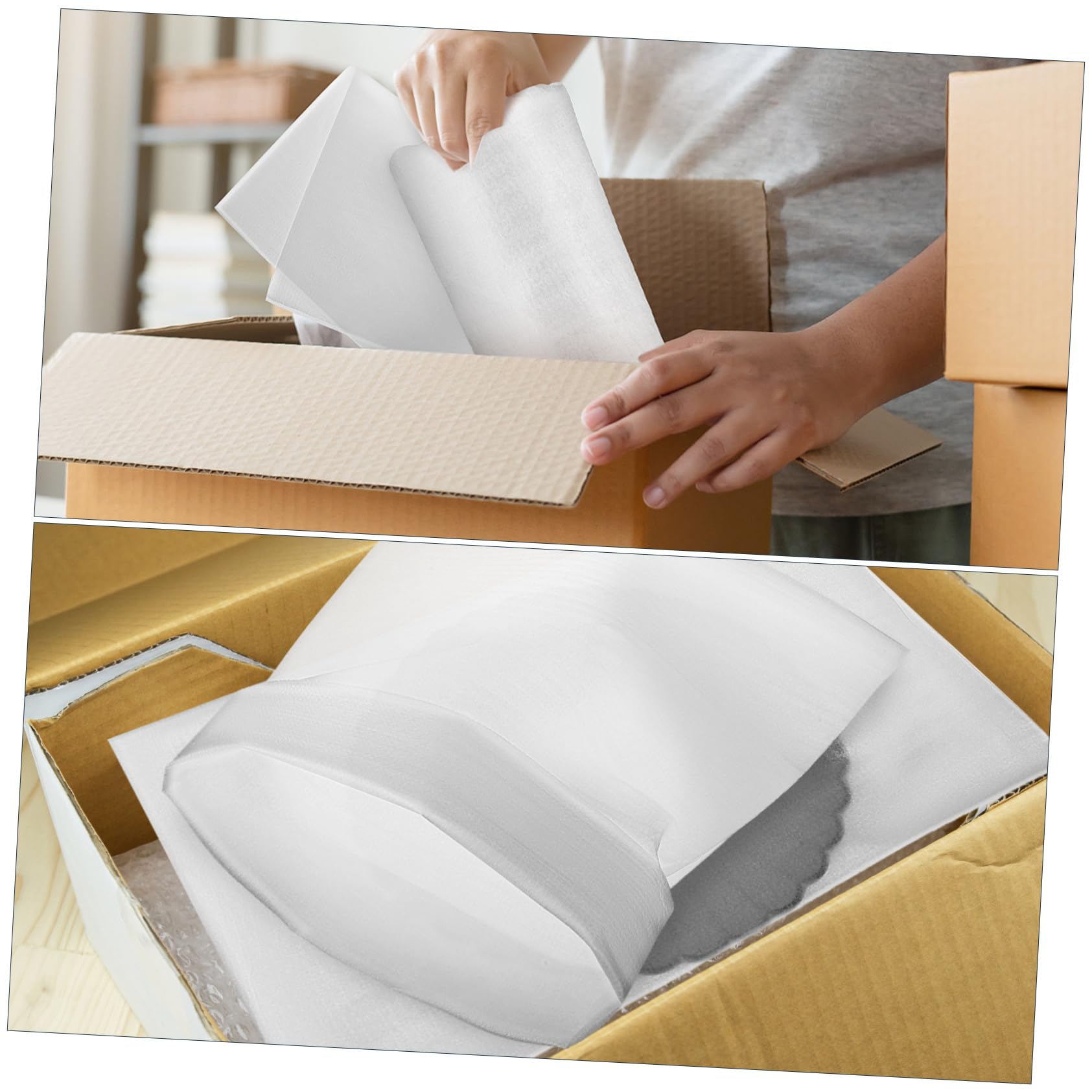 Homoyoyo Sacchetti in Schiuma Pe 30x40 Cm 100 Pezzi per Imballaggio Protettivo Semitrasparente Cuscini Avvolgenti Multifunzionali per Spedizioni e Traslochi