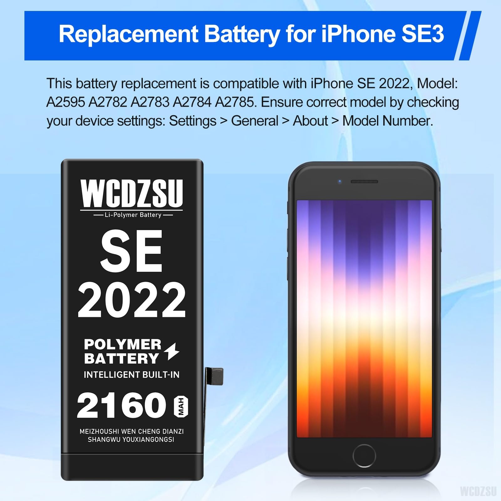 Amazon.com: WCDZSU Battery Replacement for iPhone SE 3rd