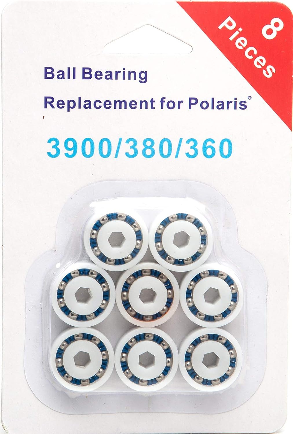 ATIE Tune-Up Rebuild Kit Replacement for Zodiac Polaris Pool Cleaner Model 360/380 Tune-Up Kit Including 2 All Purpose Filter Bags, 3 All Purpose Tires C10, 1 Sweep Hose Complete, 8 Bearings