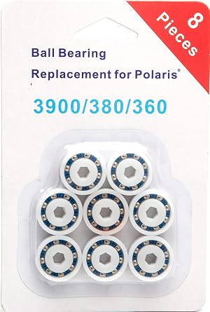 ATIE 360, 380, 3900 Sport, ATV Pool Cleaners Wheel Ball Bearing 9-100-1108 Replacement for Polaris 360, 380, 3900 Sport, ATV Pool Cleaners Part No. 9-100-1108 8 Pack