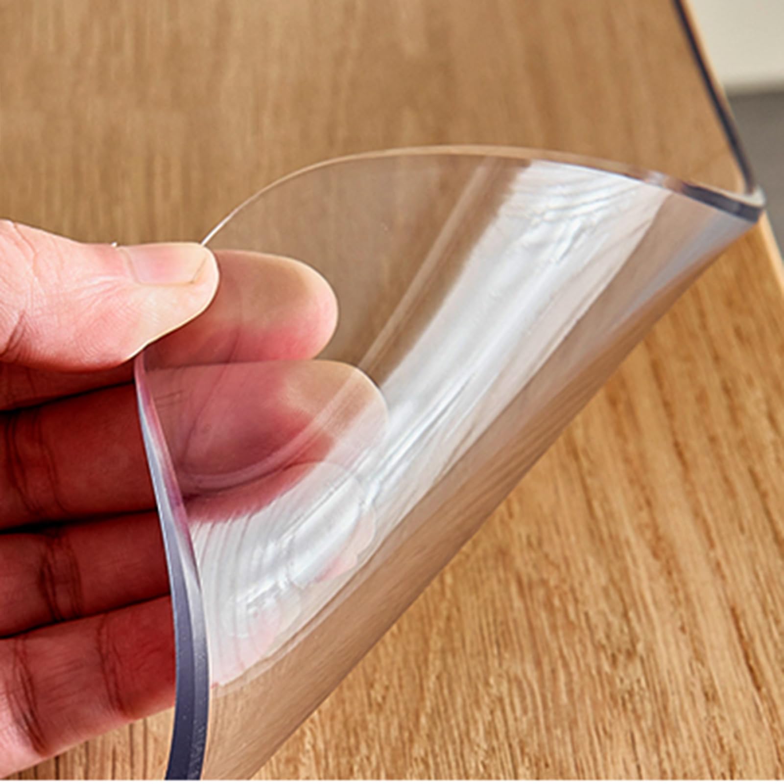 Tovaglia PVC Trasparente 100x150 Cm - Copritavolo Lavabile, Impermeabile E Anti Macchia Per Interni Ed Esterni - Foto 2