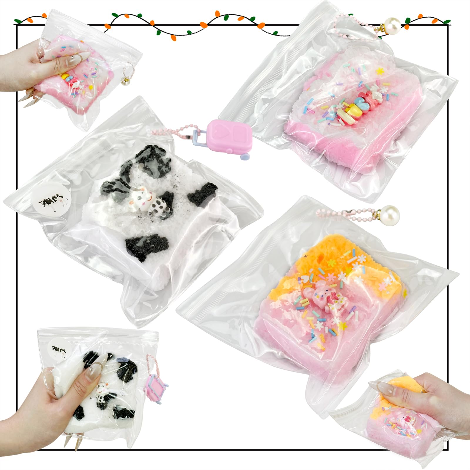 Taba Squishy Toys,Valentines Cat Paw Cute Kawaii Squeeze Toys ,Sticky Squishy Fidget Toys Silicone Squeeze Toy for Stress Relief,Cute Soft Toys,Best Valentines Gift for Anniversary (Random Color)