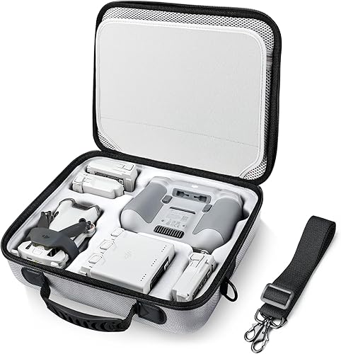 Lykus Spartan MM400 - Funda de transporte para DJI Mini 4 ProMini 3Pro, compatible con hasta 7 baterías y cordón RC solo funda