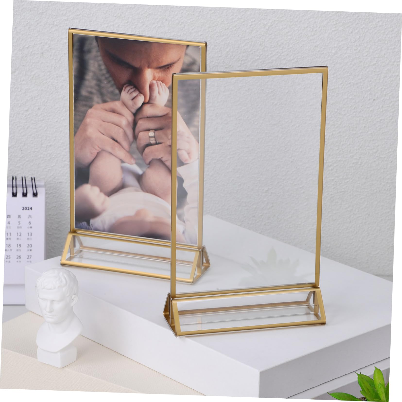 6 Stück Teiliges Schildhalter Doppelseitig Transparente Preisschilder Halter Dokumentenständer Leicht Montierbar Bruchsicher Vielseitig für Restaurant Büro Party und Laden
