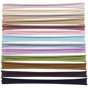 XIMA 13Pieces Nylon Seamless Large Headbans for Women Elastic Stretch Sport Yoga Hair Style Headbands for Women Head