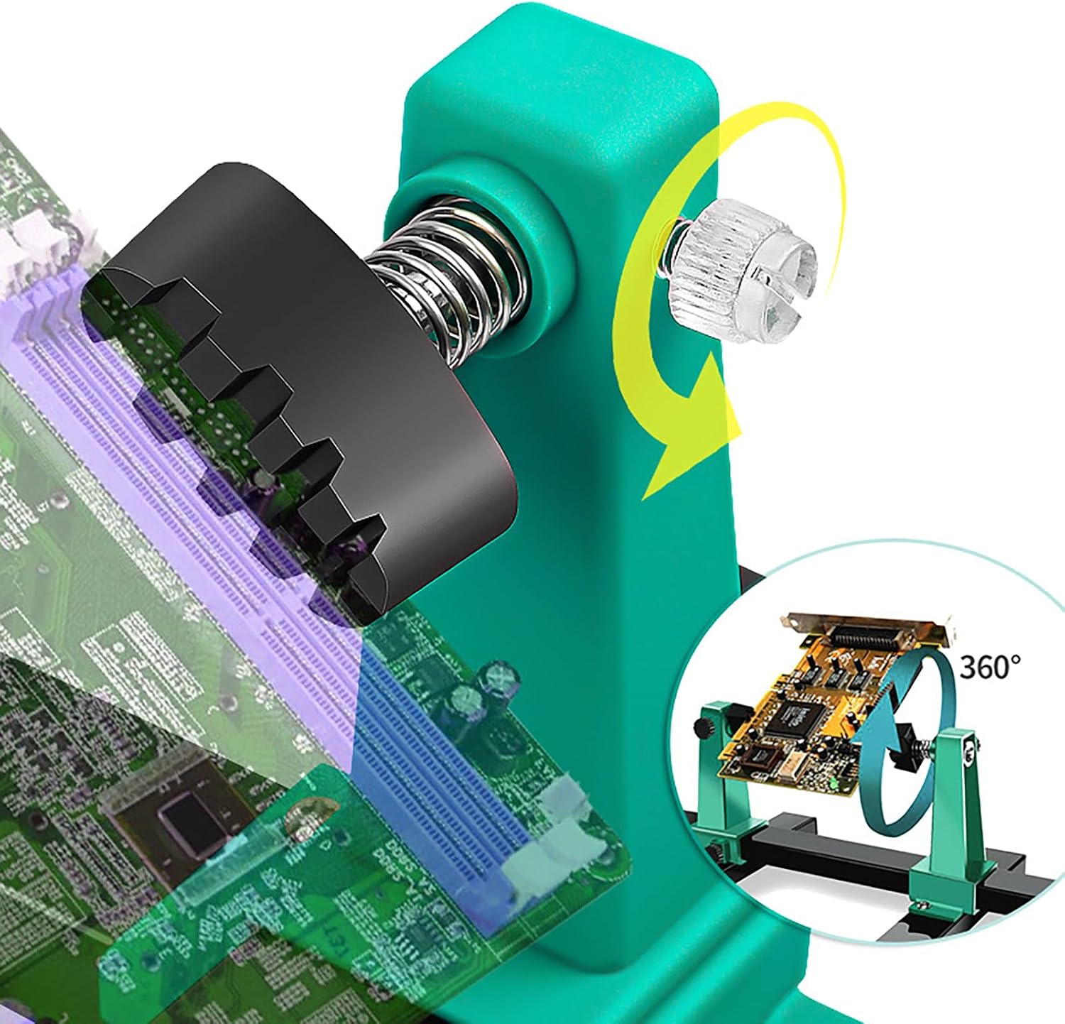 Universally PCB Holder Fixtures Motherboard Chip Soldering Adjustable 360 Rotation Pcb Holder