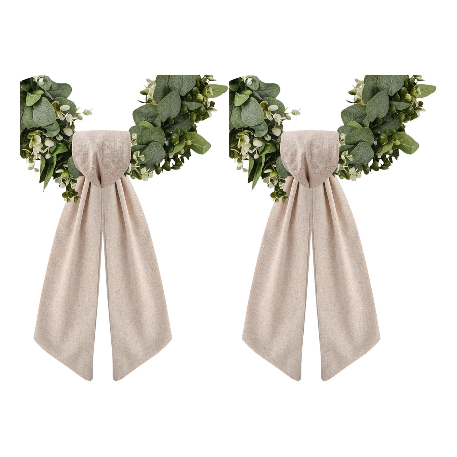 Wreath Ribbon Belt for Front Door Decorative Elegant Polyester Woven Home Decoration with Fine Texture Polyester Wreath Ribbon
