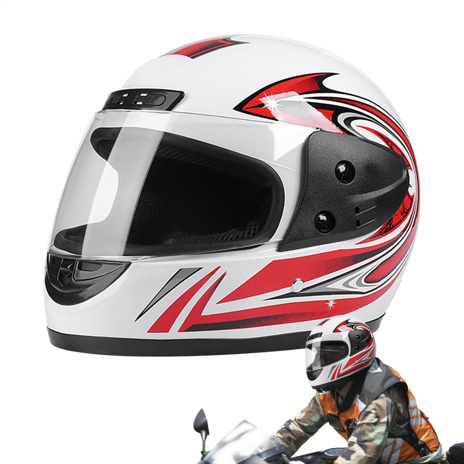 Casco integral de moto ligero que reduce la fatiga cervical 8