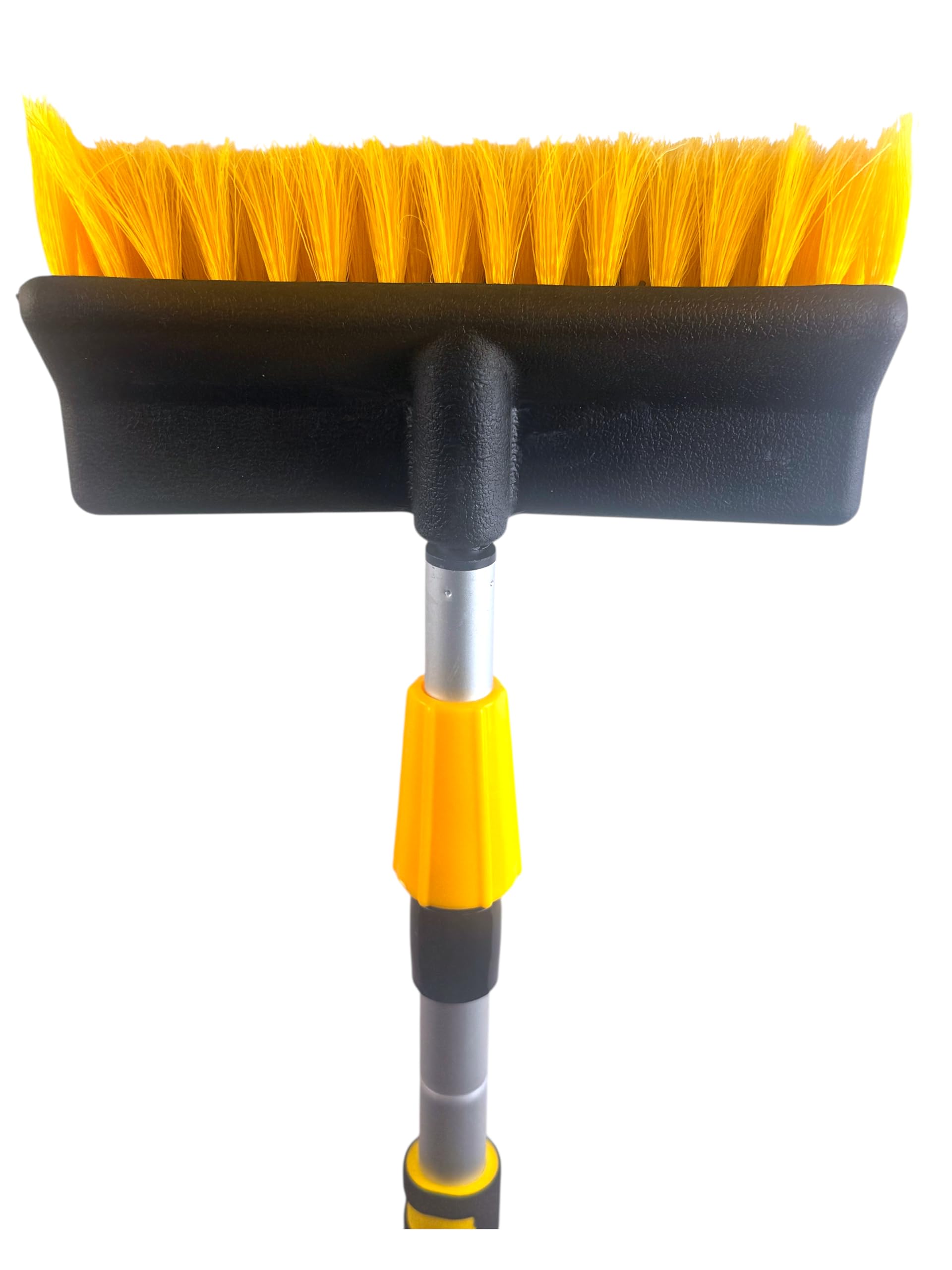 Water Flow Extendable Car Wash Brush with Telescopic Handle, 2 Section Pole - 2m Extendable Soft Bristles, Car Cleaning Kit with Built-In Hose for Cars, Vans, Lorries, and Caravans, Lightweight — view 6