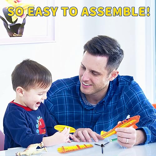 Miniatura 5 de Juguete de avión de 8 pulgadas 12 diseños diferentes de aviones para niños juguetes de aviones planeadores de espuma recuerdos de cumpleaños aviones