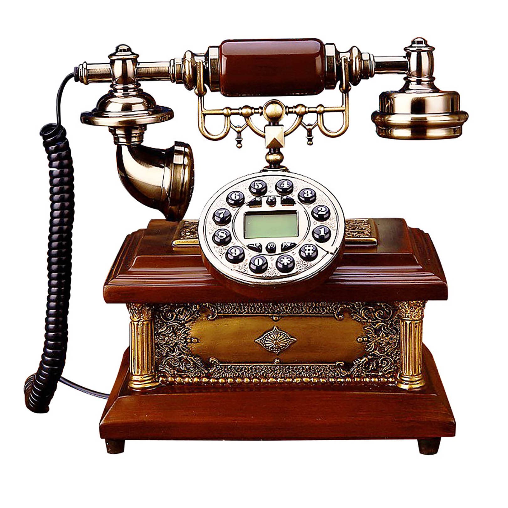 Téléphone décor style européen vintage rétro antique pour salon et chambre