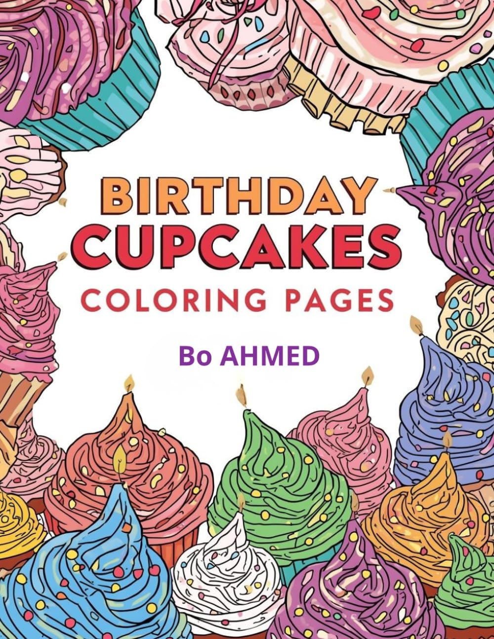Birthday Cupcakes Coloring Pages: Sweet and Fun Cupcake Coloring Pages for Kids