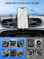 Vista 3 de MOKPR Wireless Car Charger, 15W Auto Clamping Car Charger Dash Windshield Air Vent Phone Holder Compatible with iPhone 16 15 14/13/13 Pro/12