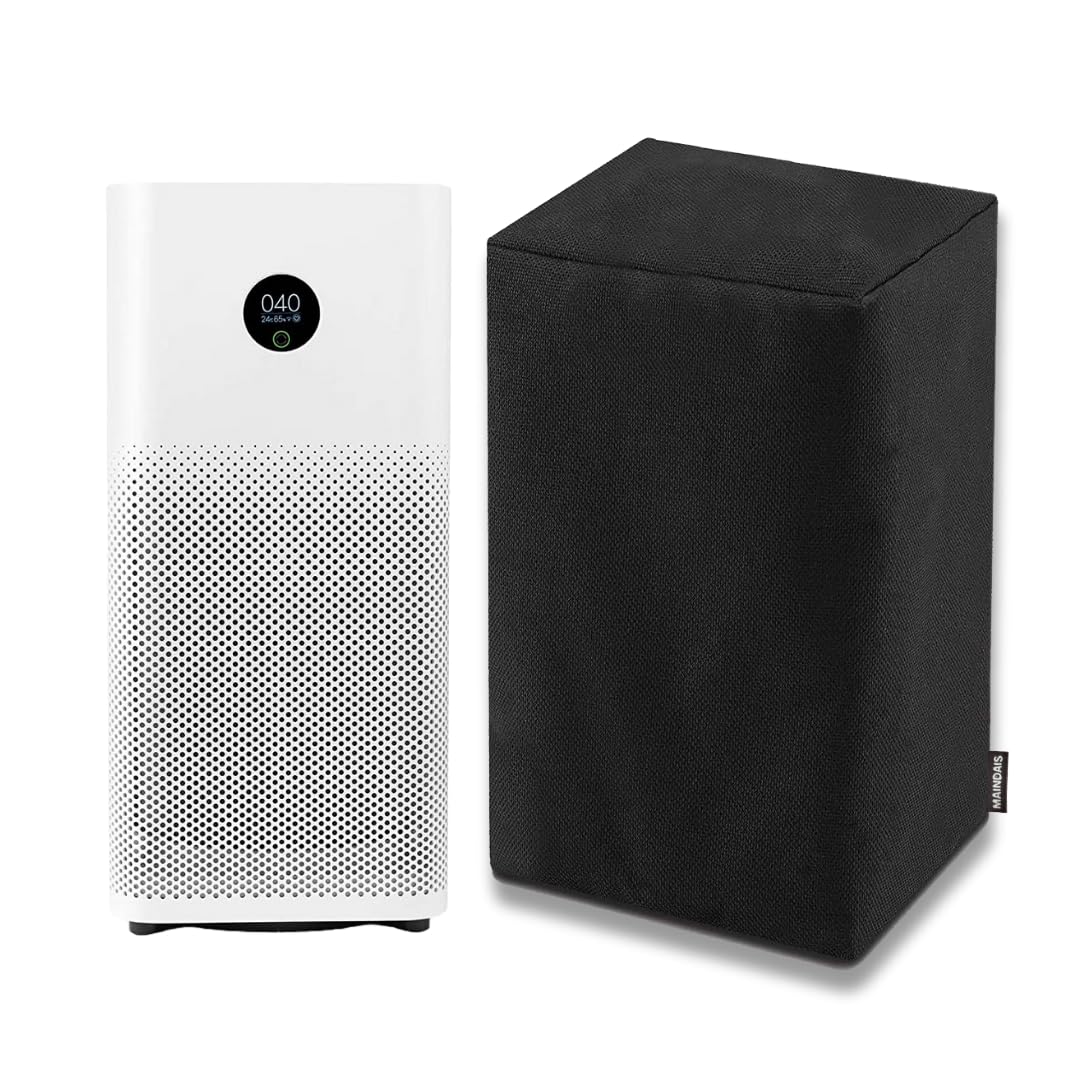 MAINDAIS Dust Proof Water Proof Washable Air Purifier Cover for โโFJY4033IN Size (L X W X H - 24 X 24 X 52 CM) (MDAPCโ-105-BLACK)