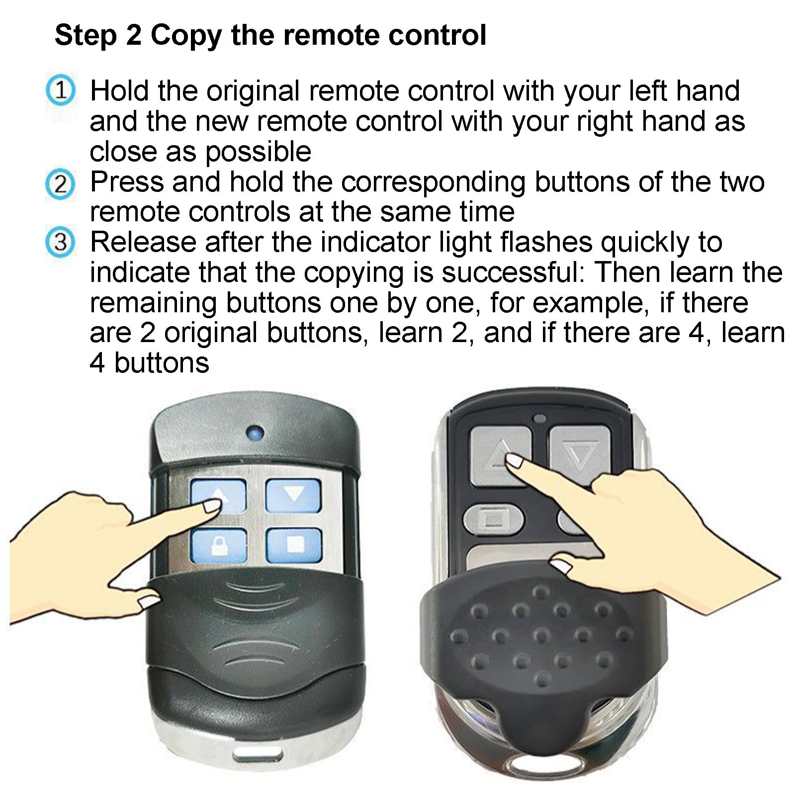 Télécommande pour ouvre-Porte de Garage - Décapsuleur sans Fil - Clicker de 315/ MHz, contrôle pour ouvre-Porte,