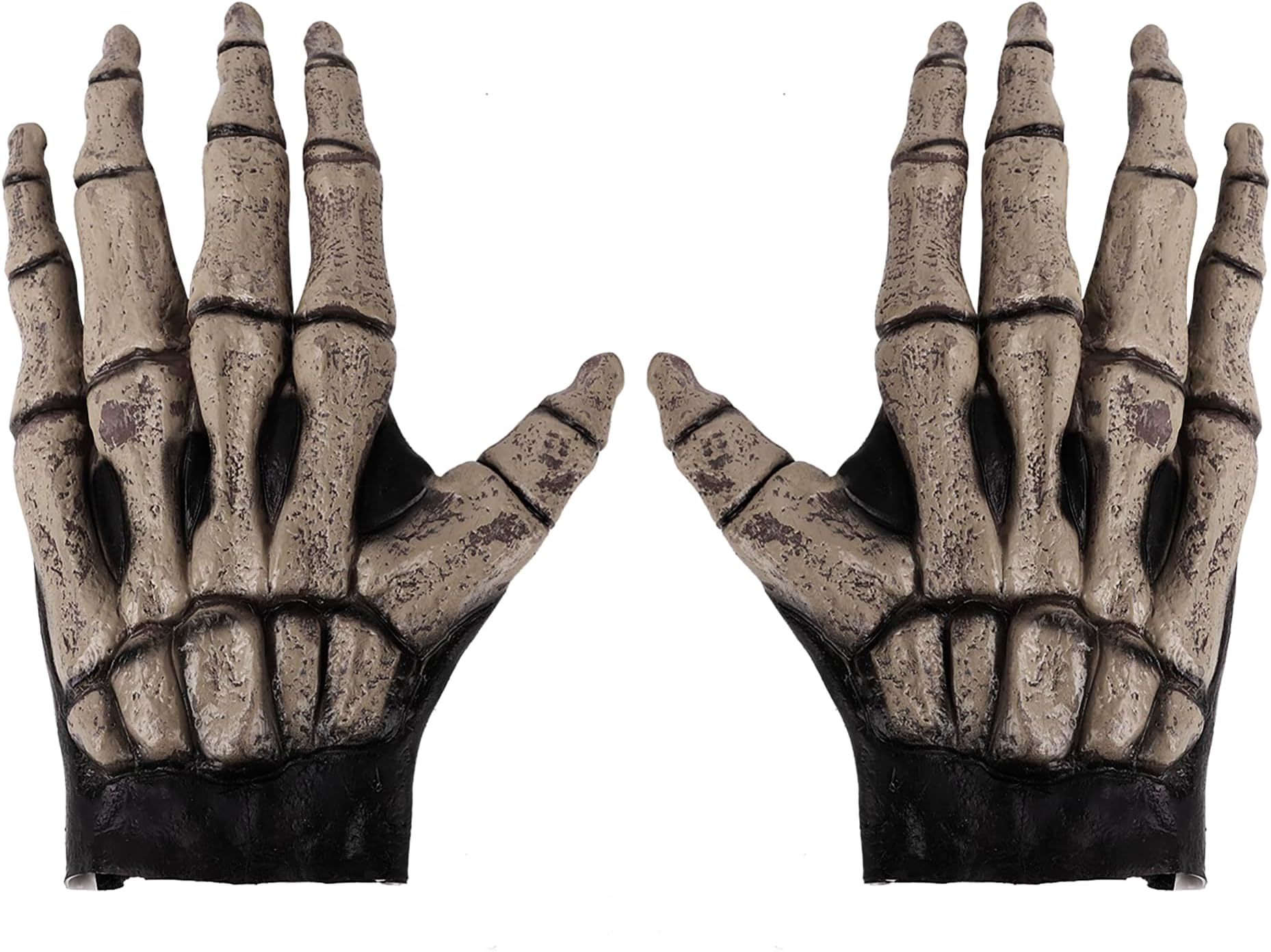 Skeleton Gloves Halloween Costume Gloves Party Cosplay Skull Gothic Gloves Horror Bone Gloves Dress up Role Play Devil Witch Finger Gloves Wolf Claws Gloves Halloween Props Party Favors Green