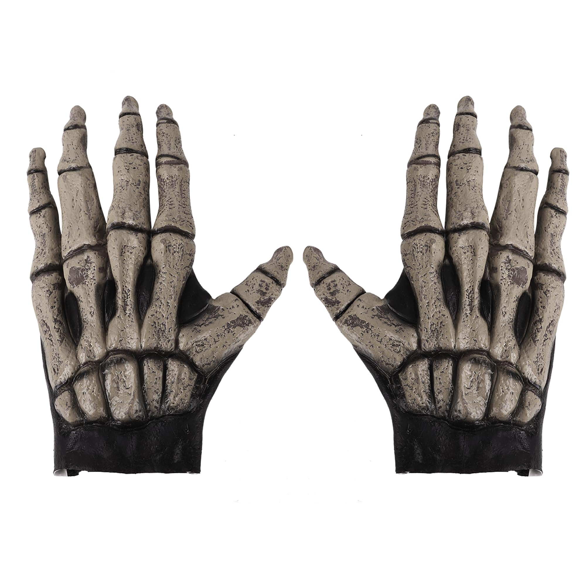 Skeleton Gloves Halloween Costume Gloves Party Cosplay Skull Gothic Gloves Horror Bone Gloves Dress up Role Play Devil Witch Finger Gloves Wolf Claws Gloves Halloween Props Party Favors Green