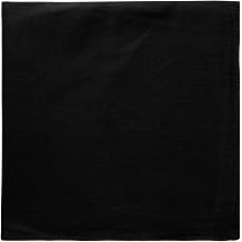 Bandannas For Women And Men - Solid Color Cotton - Headband, Wrap, Outdoor Sports Headscarf 1pc,Black,52x52CM
