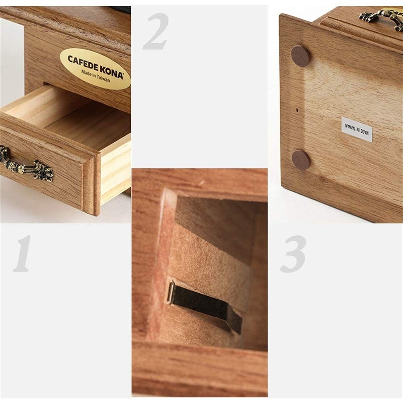 Molinillos de café Molinillo de café manual con ajuste ajustable - Molinillo de rebabas cónico y acero inoxidable cepillado - Molinillo de café de rebabas para café por goteo, café expreso, cerveza