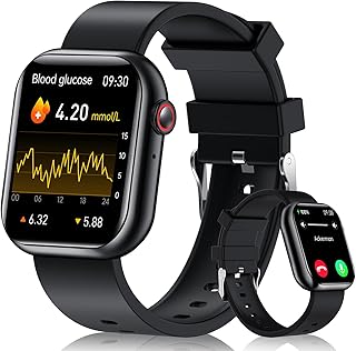 F57 Blood Glucose Monitoring Smart Watch, Smart Watch with Answer/ Make Call Fitness Tracker Sleep Tracker Smartwatch with Blood Pressure Blood Oxygen Monitor Heart Rate Calorie Step Counter for Men Women