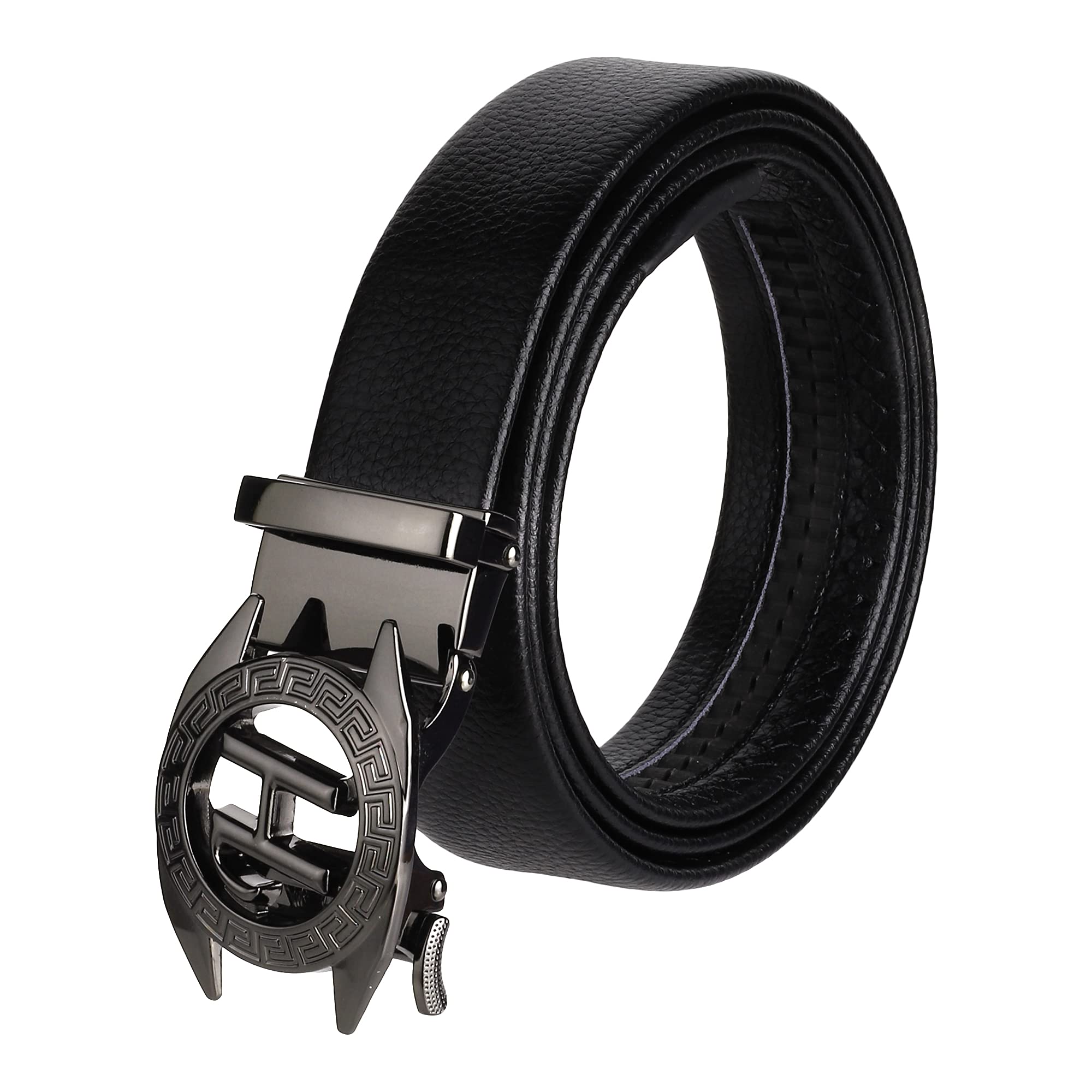 ZORO mens belt, PU leather belt for men, alphabet letter A B G N M R S T V