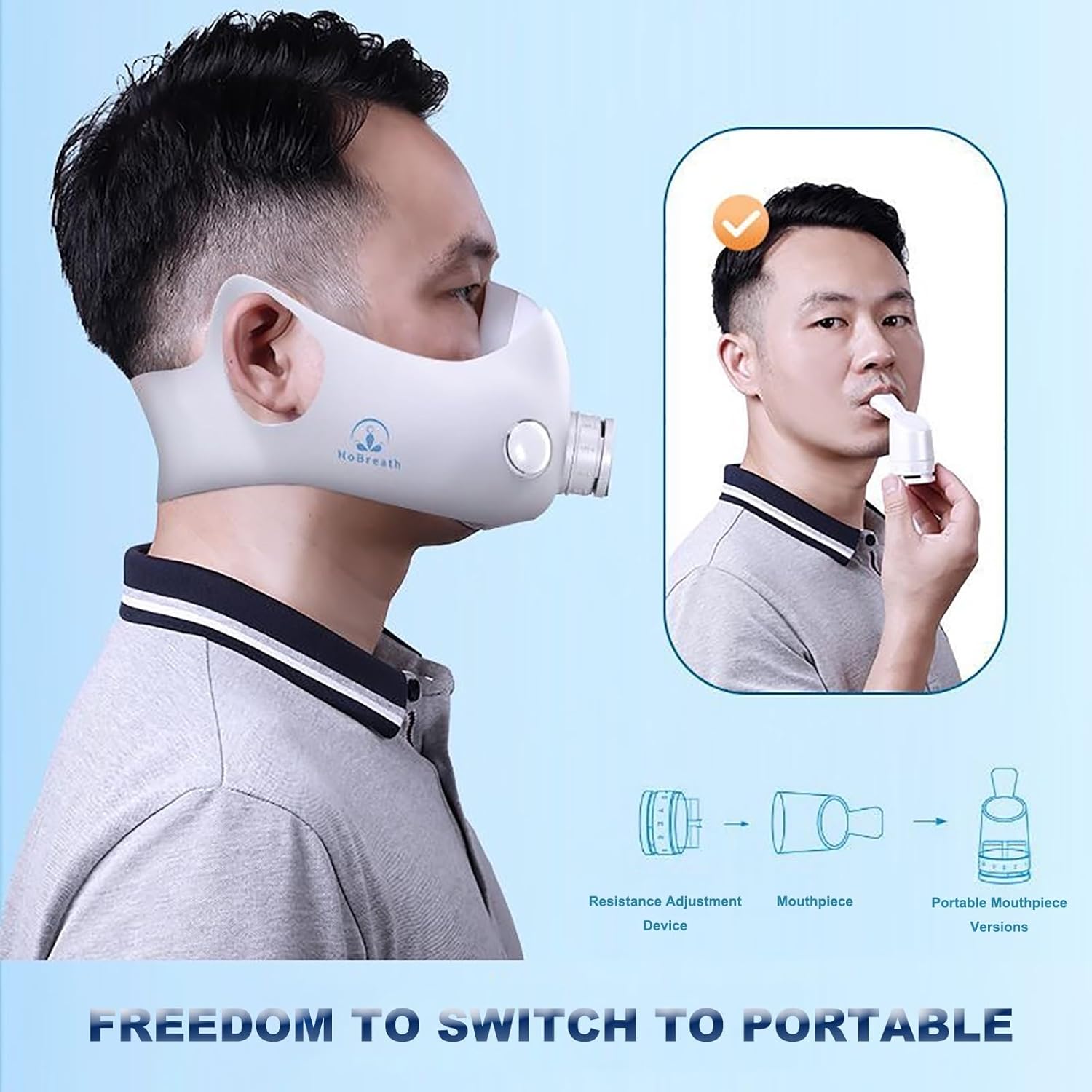 CurLEr HIIT Workout Mask, Professional 10 Level Oxygen Resistance Adjustment, Increased Efficiency of Training, Ideal for Gym, Fitness Running, Cardio, Endurance (Size : White)