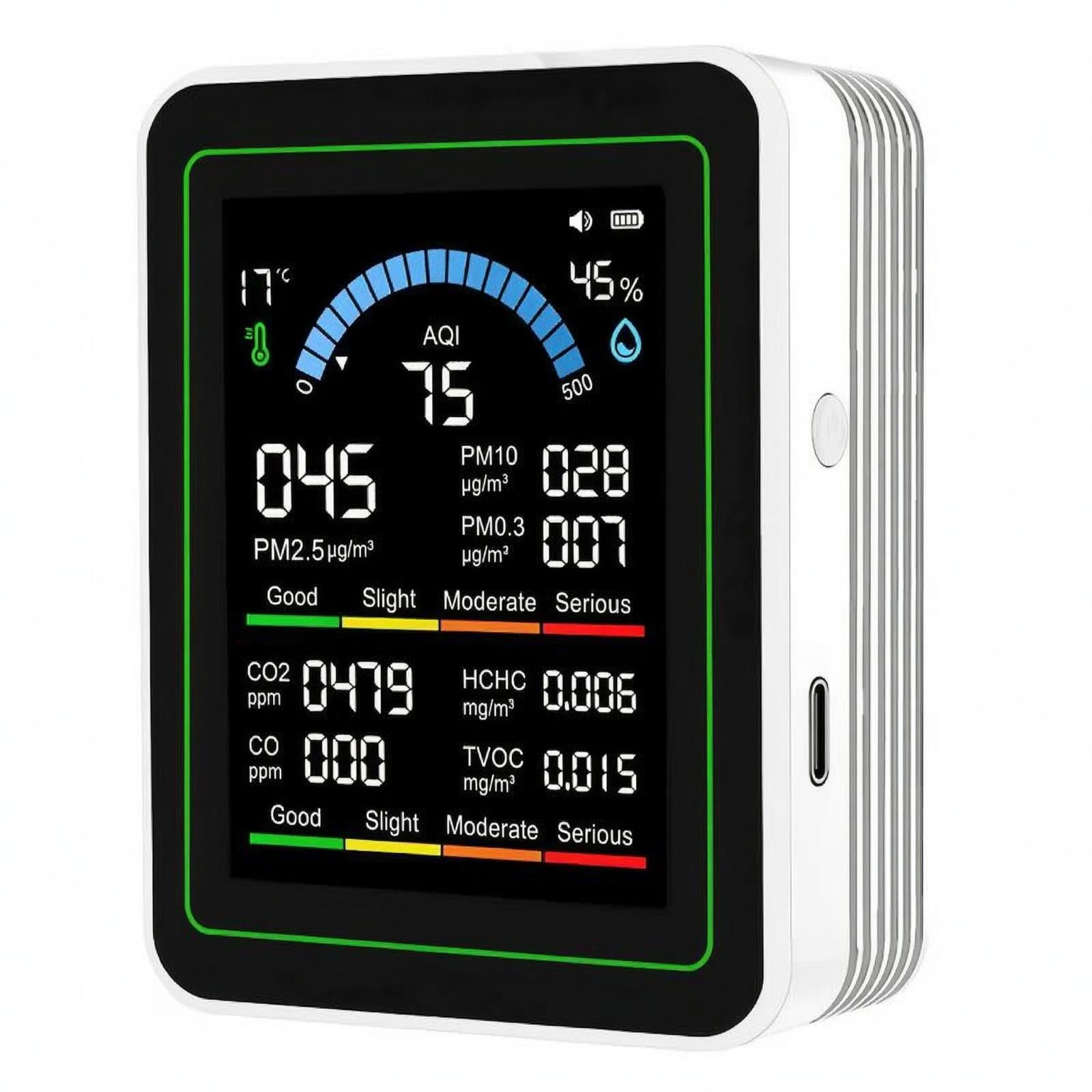 10-in-1 Air Quality Meter Multi Air Quality Meter Button Control Mt13 White|Business & Industrial| Electrical & Test Equipment| Test Measurement & Inspection| Test Meters & Detectors| Oth-picture-30