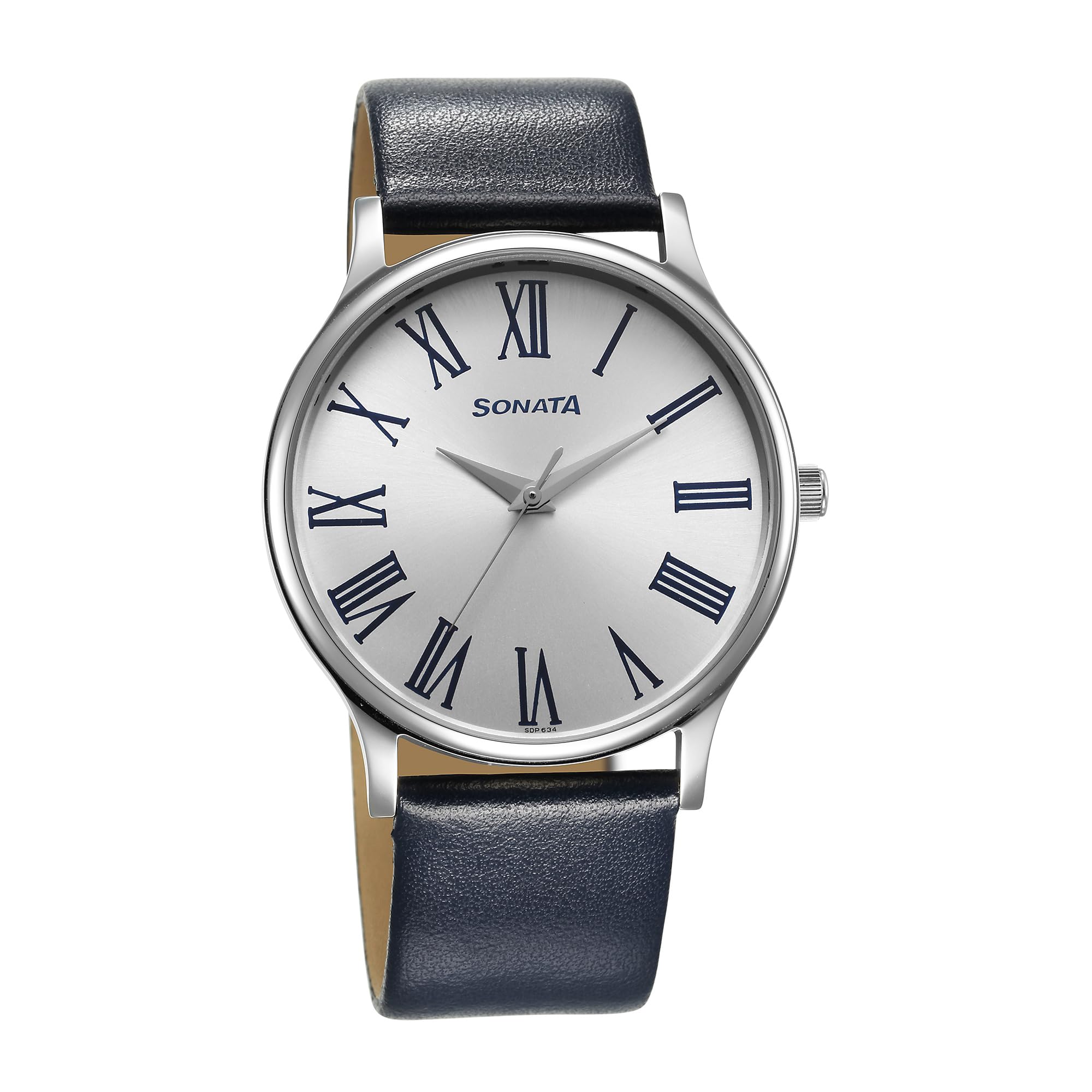 Sonata Aspire Quartz Analog Silver Dial Leather Strap Watch for Men-77105SL12W (B0CDXL1KHD) Amazon Price History, Amazon Price Tracker