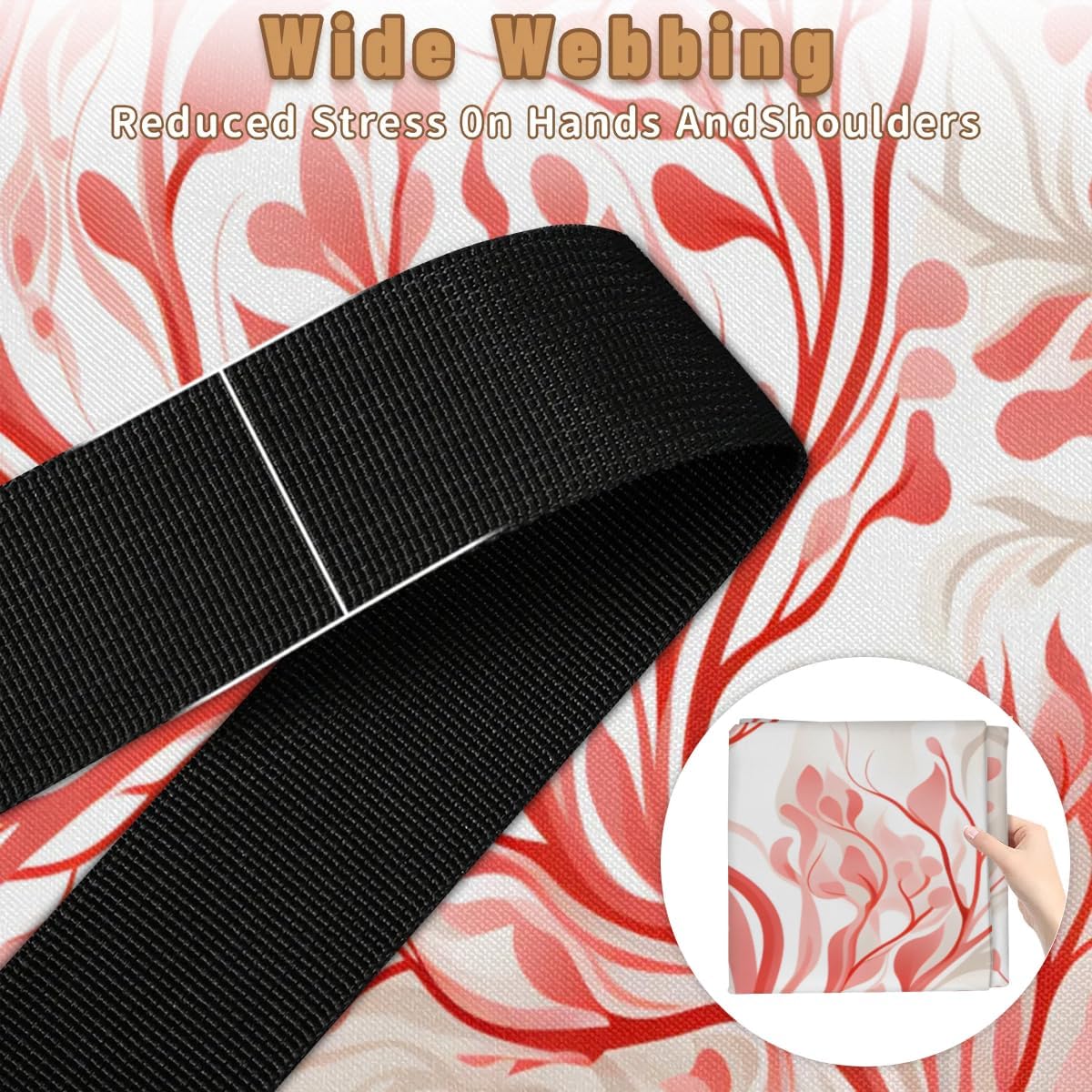 Honeybaby 214L Extra Large Comforter Storage Bag Abstract Branch Leaves Storage Totes with Lids Waterproof Closet Organizer Folding Blanket Storage Bags for Clothes Bedding Pillows