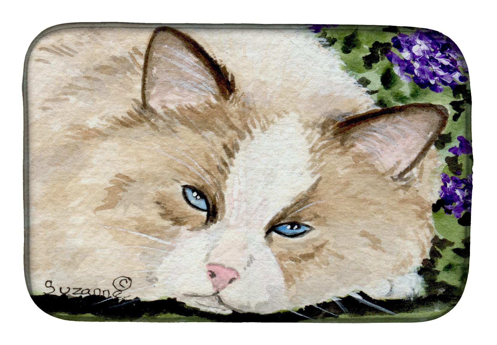Tapis de séchage pour petites surfaces Caroline's Treasures motif chat