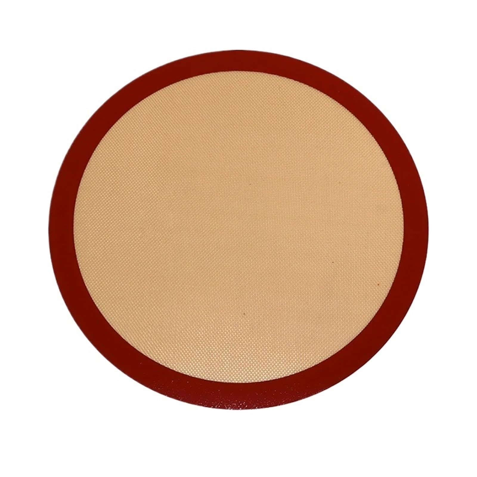 Ofenmatte 2 Stück runde Silikon-Backmatte, antihaftbeschichtete Wiederverwendbare Blecheinlagen for Luftfritteuse, Backofen, Backformen for Kuchen, Pizza, Gebäck, Kekse(20x20cm)