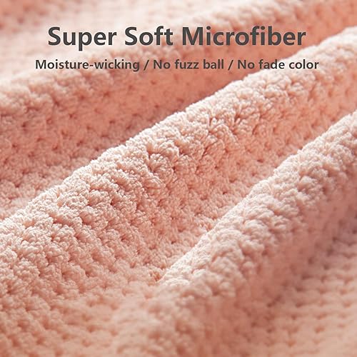 Miniatura 3 de Toalla de microfibra extra grande para mujer, cabello rizado, largo y grueso, paquete de 2 toallas de secado de cabello ultra absorbentes, turbante