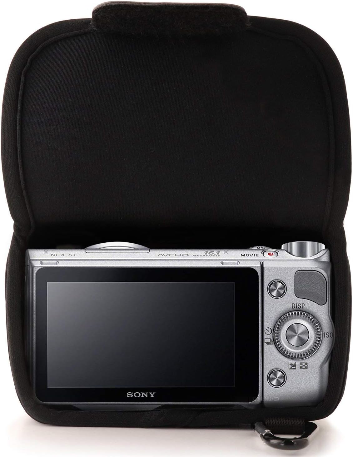 MegaGear ''Ultra Light'' Neoprene Camera Case Bag for Sony Alpha A5100, A5000 (16-50mm), NEX-5T, NEX-3N, NEX-5R cameras (Black)