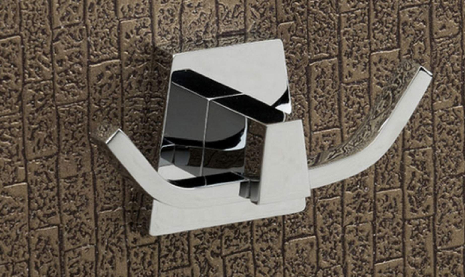 Epraiser Brass Chrome Plated Simple & Elegance Cutting Edge Design 2 - Pronged Hook