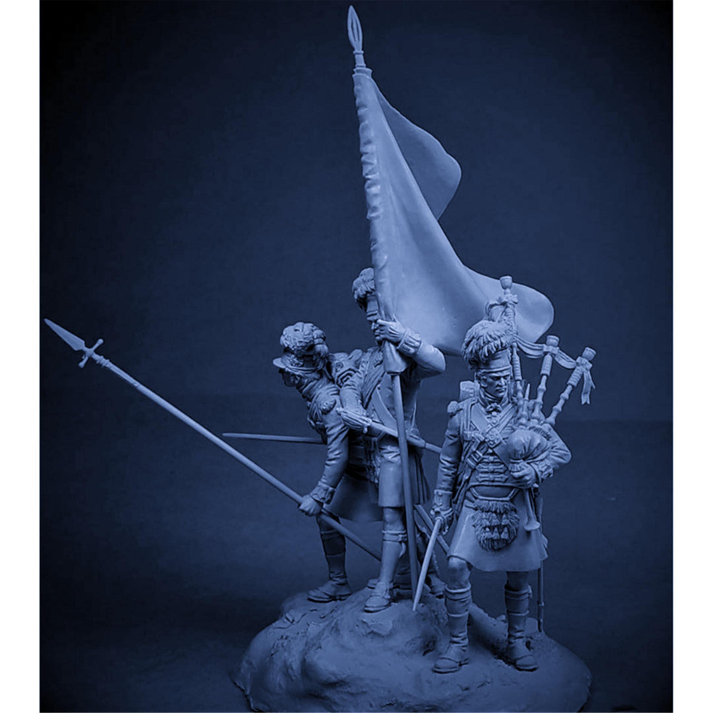 1/32 Ancient French Warrior Resin Figure Soldier Model, Unassembled and Unpainted Miniature Kit //Vl3-85 Goodmoel