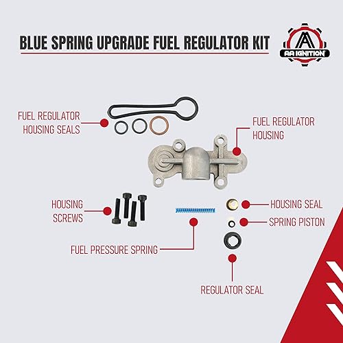 Miniatura 3 de Kit de resorte azul 6.0 actualizado – Kit de regulador de combustible – Compatible con camiones Ford – Kit de resorte azul 6.0 Powerstroke F250
