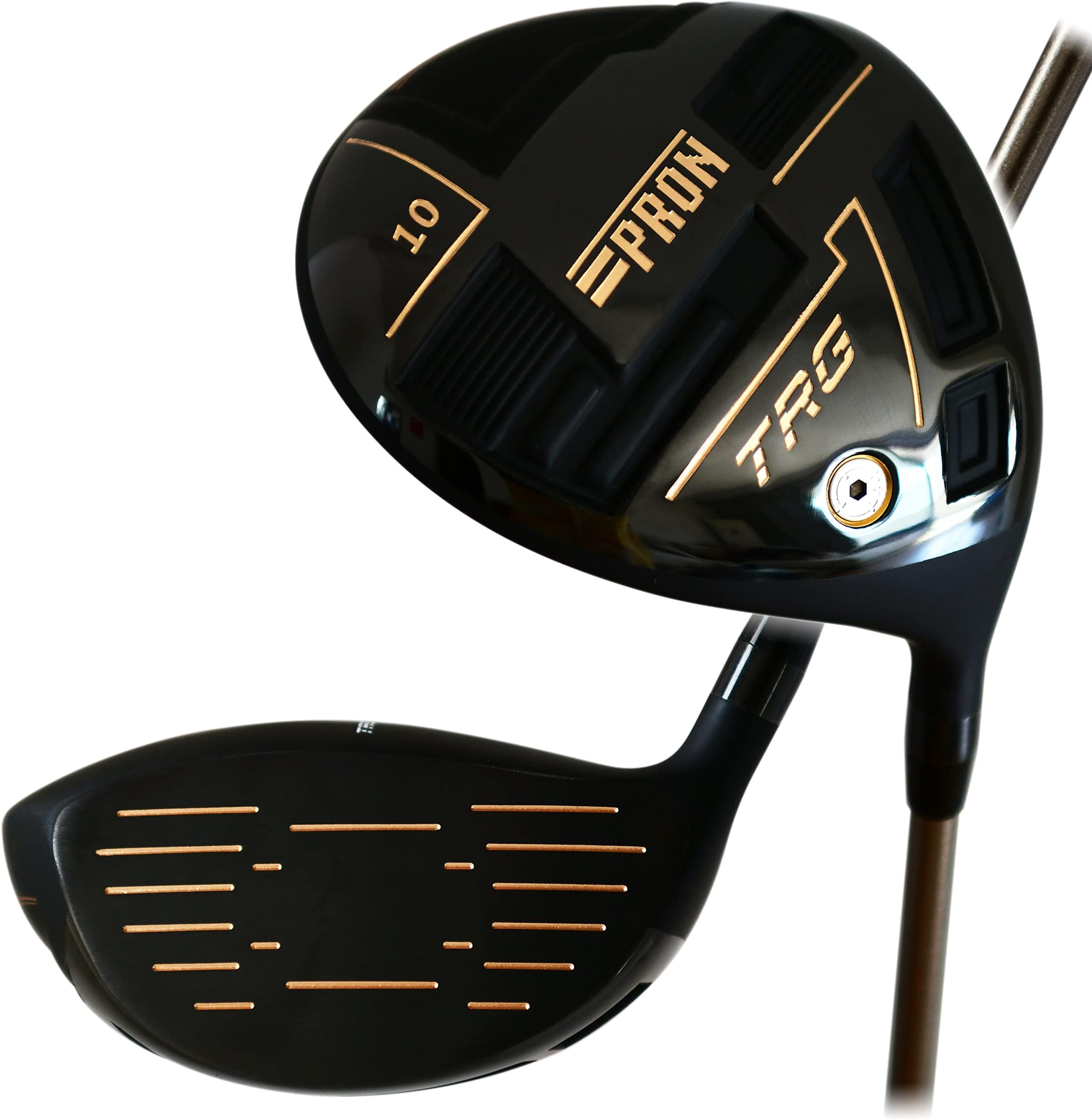 Japan Pron Titanium Adjustable Driver USGA R A Rules Mens Golf Club, with Headcover, 460cc, 10 Degree Loft, Amateur Flex, TRV 22 Model, 46 Inch