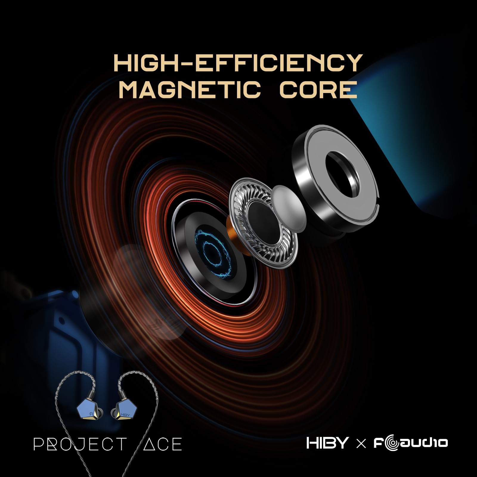 Amazon.com: HiBy x FAUDIO Project Ace HiFi IEMs 12mm Mg-Alloy & Be 