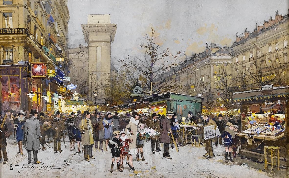 Affiche toile Porte Saint-Denis idéale pour décorer un salon chic