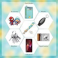 Vista 46 de Ecovision - Llavero con correa para llaves, llaveros de pulsera con 2 argollas para llaves para mujer