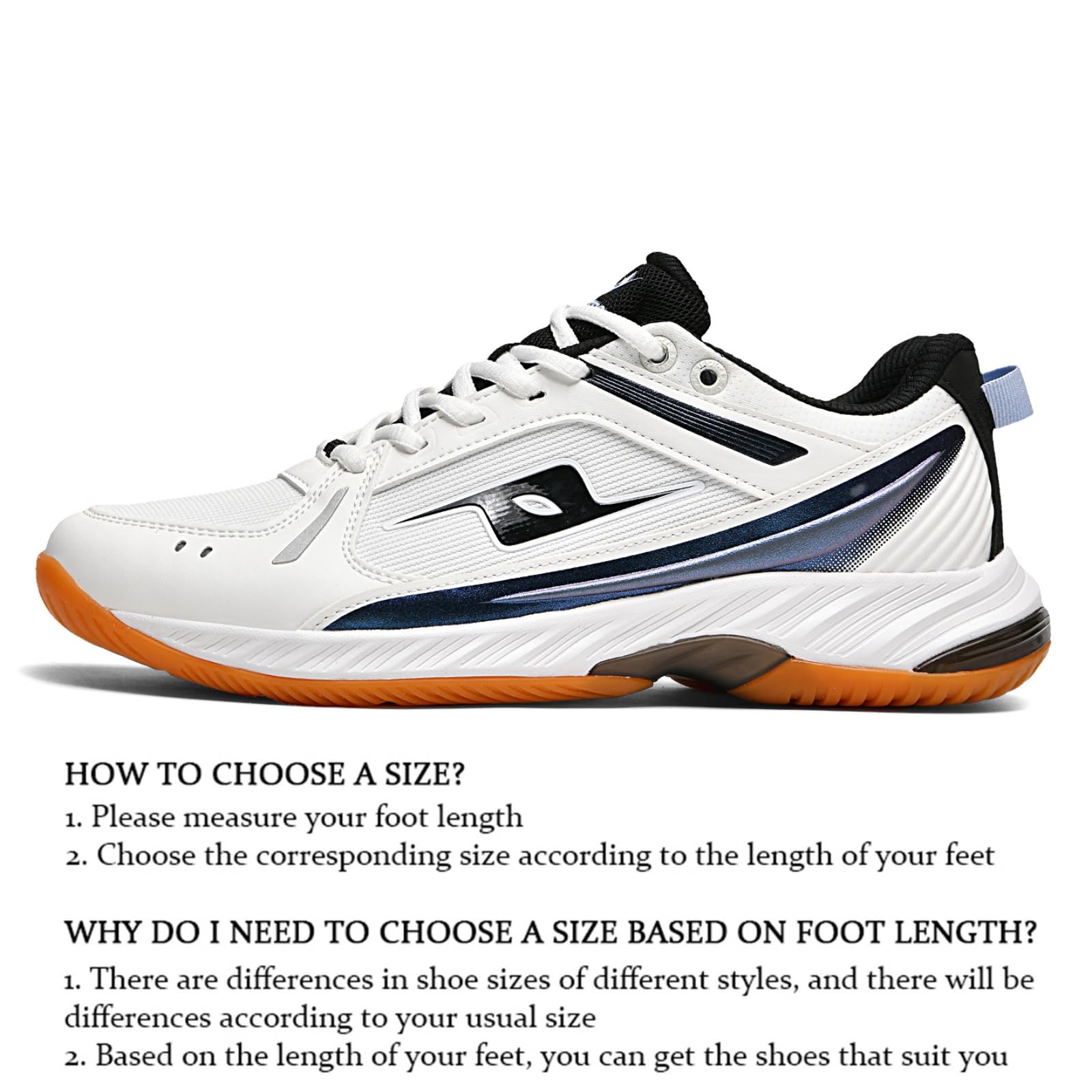 JiuQing Zapatillas Bádminton Hombre Zapatillas Ligeras Squash Pista Mujer | Parte Superior Transpirable Suela Goma Antideslizante, Zapatillas Cómodas Para Caminar Fitness Pickleball Tenis De Mesa