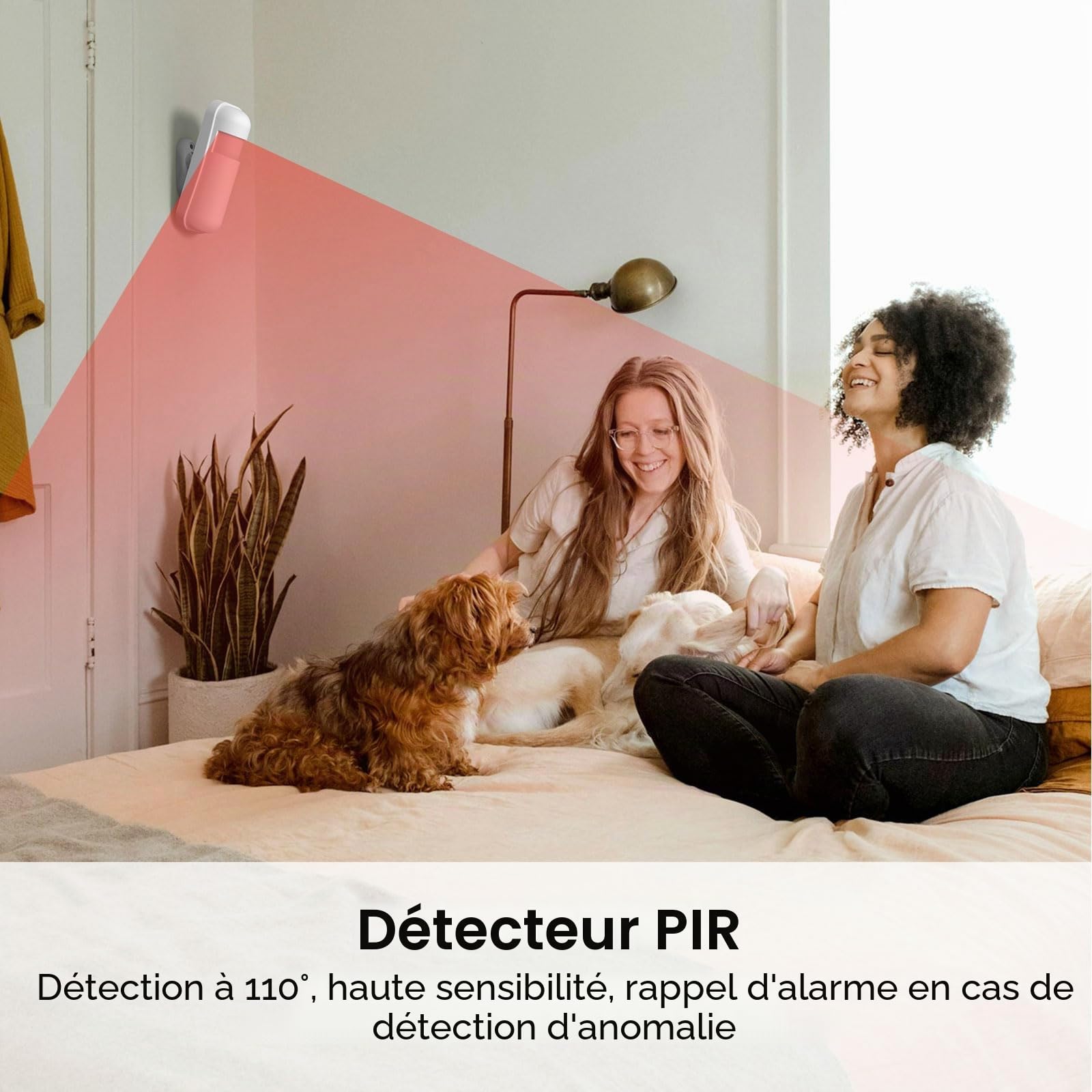 PGST Alarme Maison sans Fil WiFi 4G GSM, système d'alarme sans Fil avec caméra de Surveillance 1080p, Alarme antivol Domestique Compatible avec Alexa Google Home