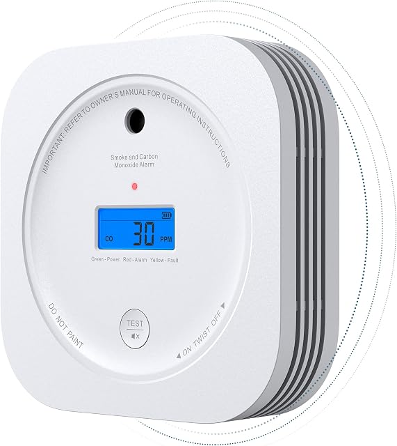 Smoke & Carbon Monoxide Alarm, AEGISLINK Wireless Interlinked Smoke and CO Detector, 10-Year Battery Life, Transmission Range over 250 m, SC-RF200 (RF Interlinked), 1-Pack