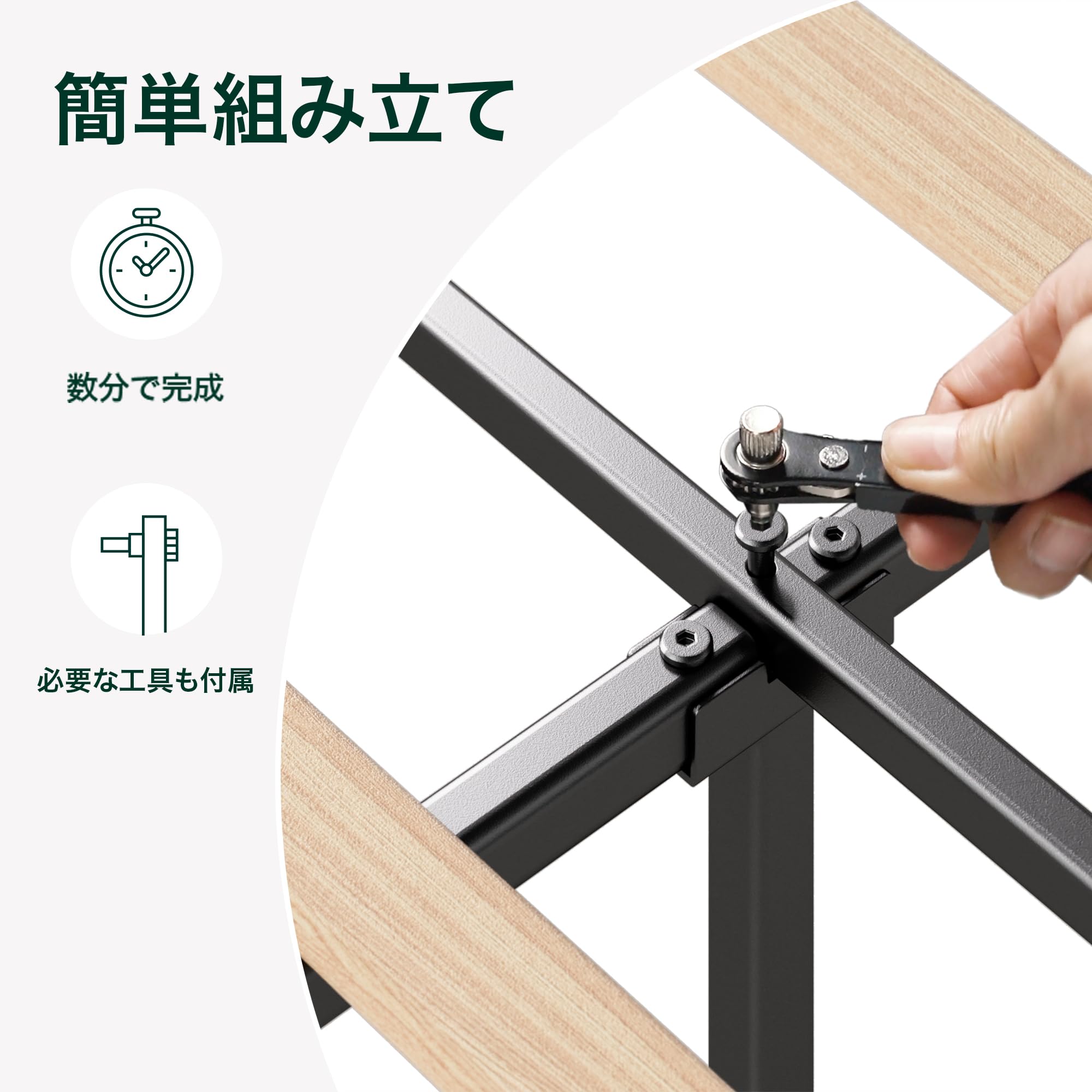 Amazon｜ZINUS メタル ベッドフレーム ダブル Joseph Metal Platforma