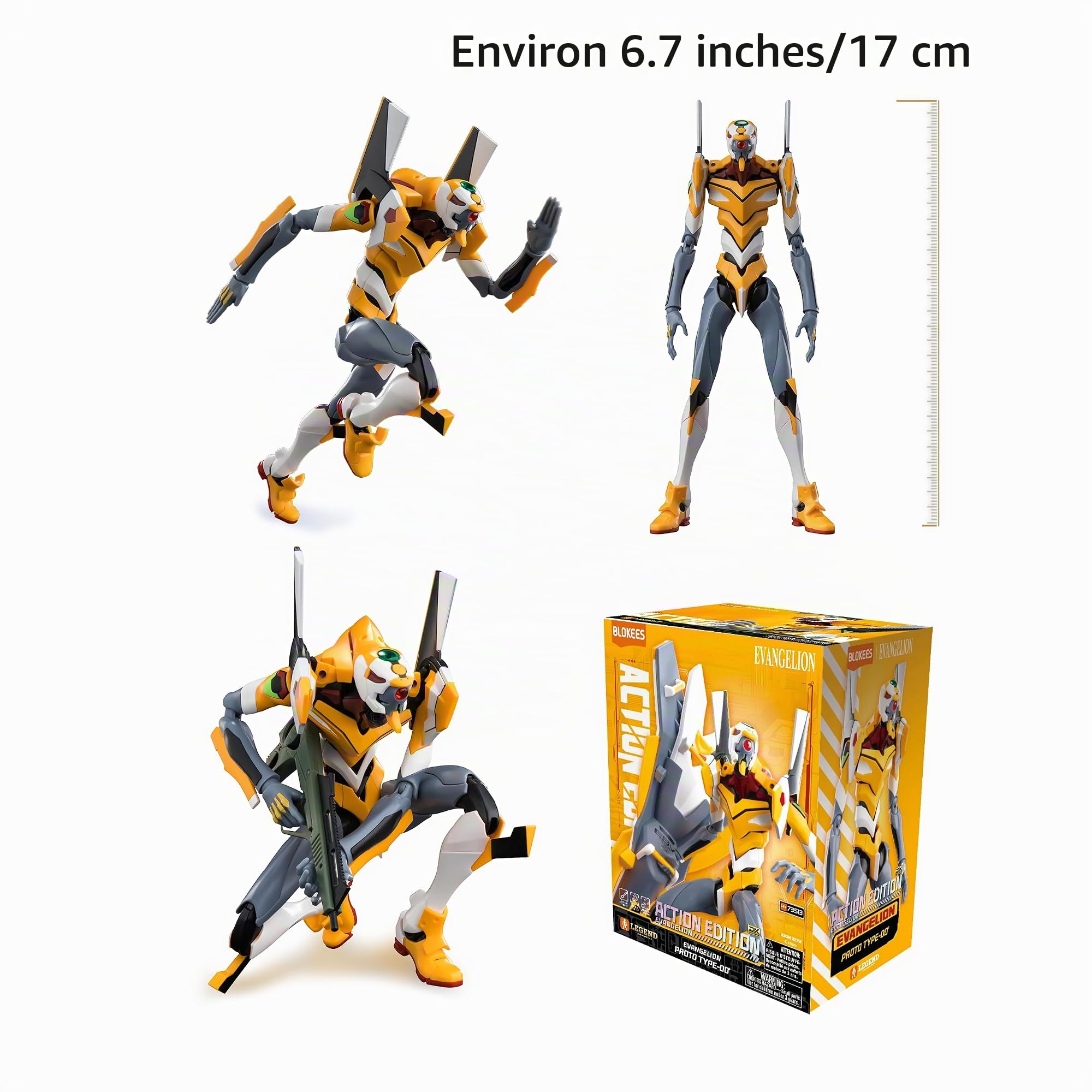 Blokees Evangelion Action Edition EVA 00 Kit de montage en plastique ABS