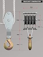 Vista 3 de Super-Handy polipasto de cable de gran capacidad, para trabajos pesados, capacidad de 4000 lb