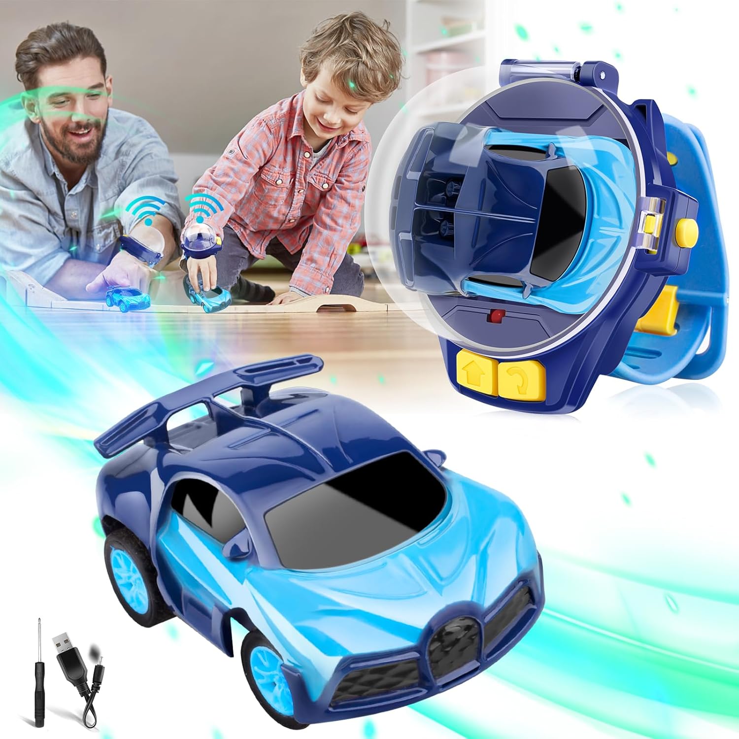 M&HONG Mini Remote Control Car Watch Toys, 2023 New 2.4 GHz