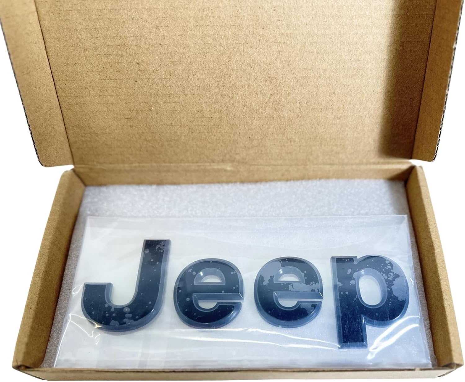 2019–2023 Jeep Grand Cherokee Front Grille Emblem – Black Finish, Durable ABS Replacement, Easy Installation